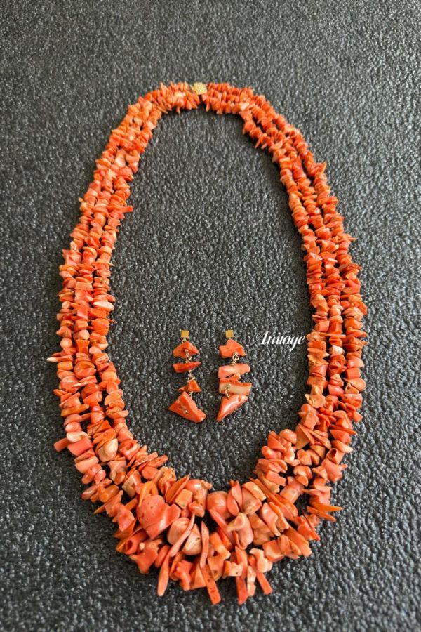 Original Coral & 14k Gold Filled Jewelry